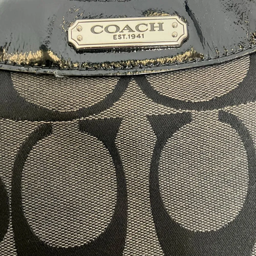 Coach Soho Signature Black Large Hobo Shoulder Bag E1271-F19251 - Image 2