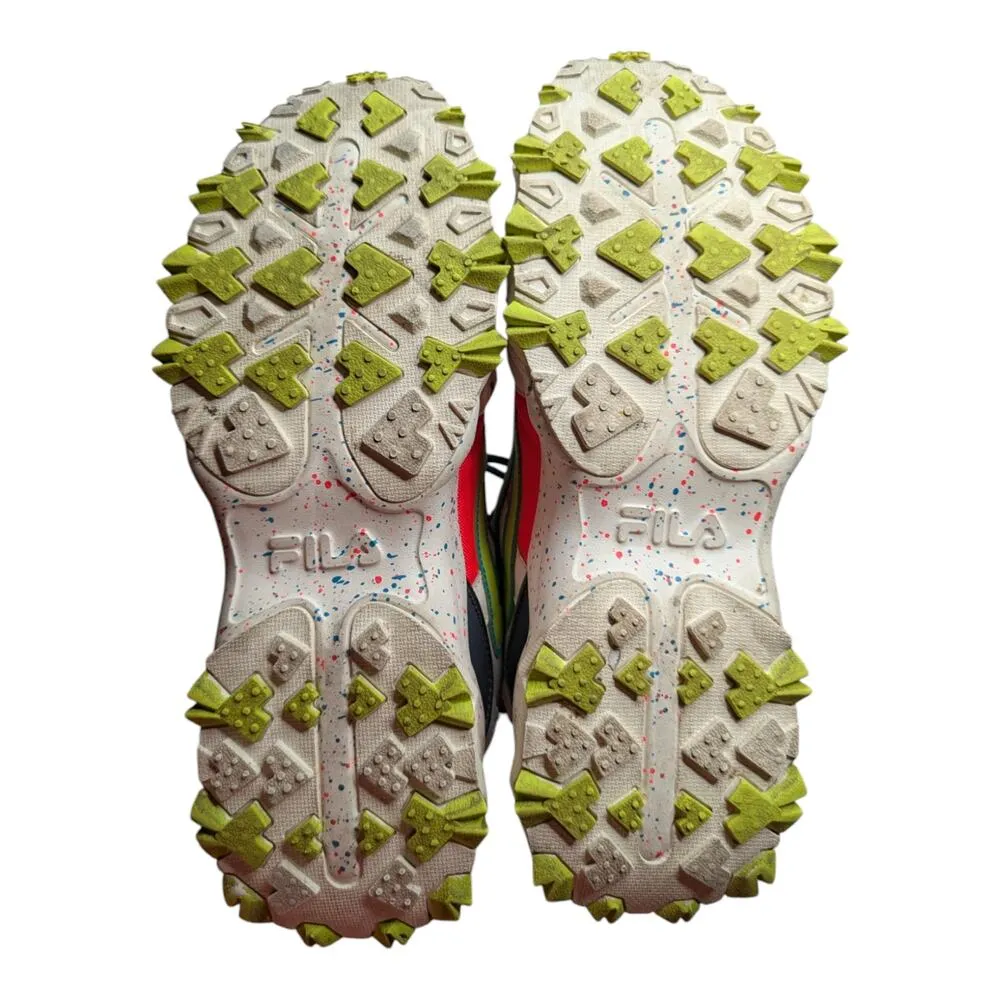 Fila Women's Oakmont TR Neon Pink Lime Blue Lace-Up Athletic Sneakers 11 - Image 7