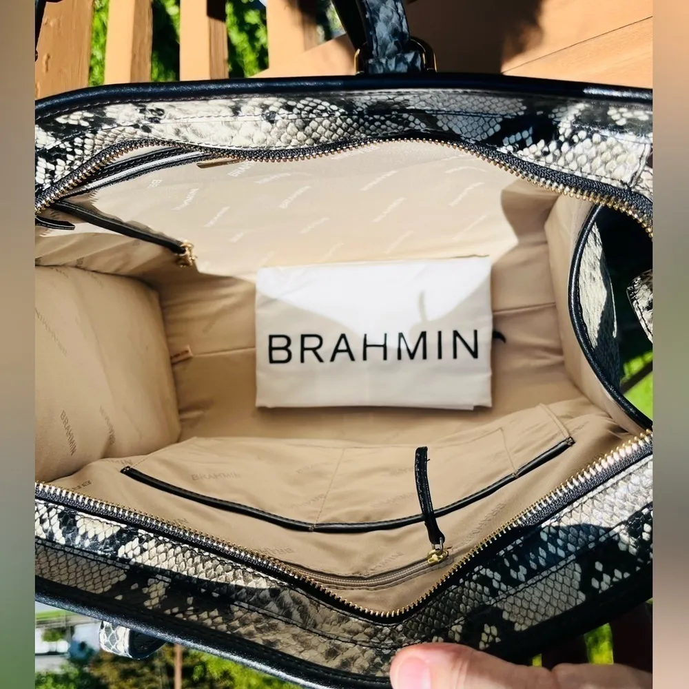 Brahmin Tia Large Tote Caviar Felix Melbourne Leather NWT - Image 5