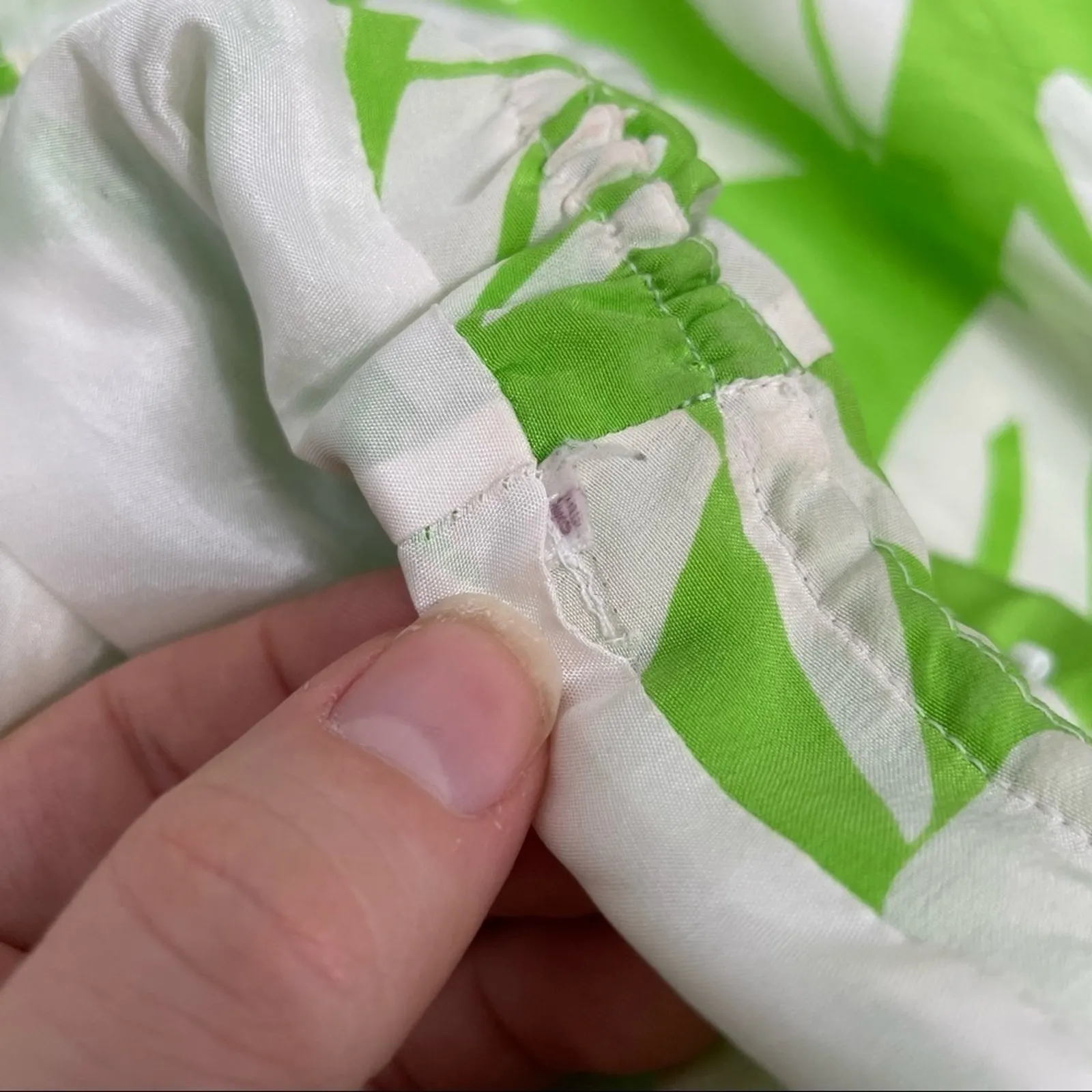 LILLY PULITZER Silk Dress Womens Size 4 Floral Beaded Ruffle Maximalist Colorful - Image 9