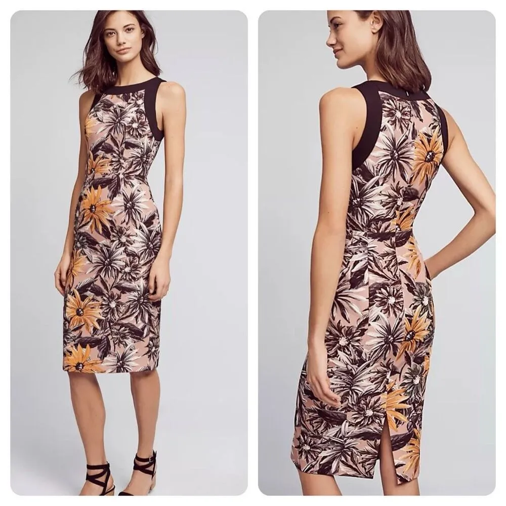 Anthropologie Black Halo Aurora Floral Sheath Dress Sz 12 NWT - Image 15