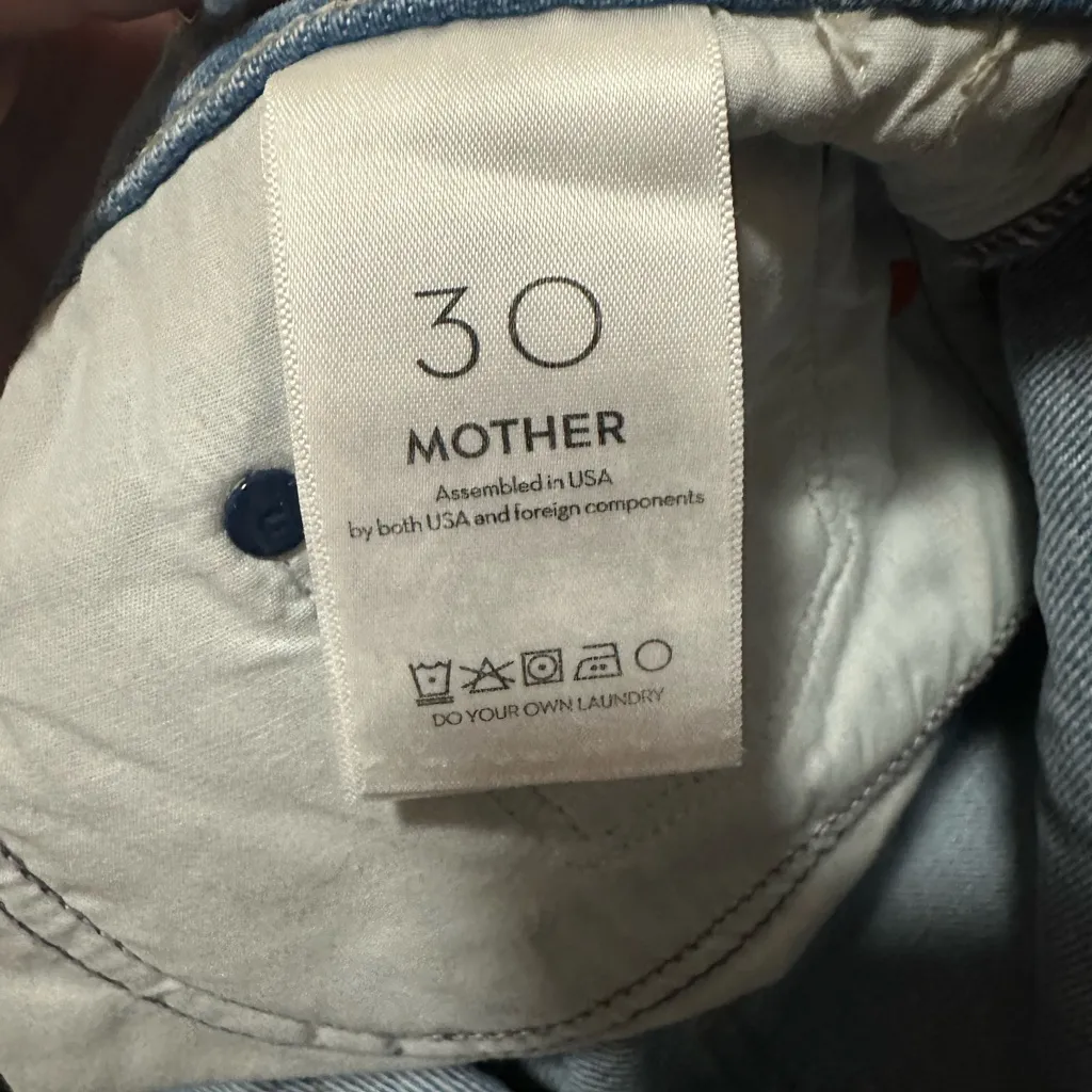 NWT mother snacks! Free people the relish heel size 30 all you can eat wash Blue - Image 7