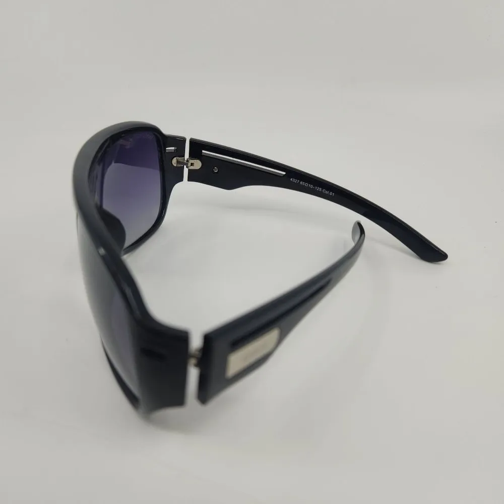 FRATELLi ROSETTi Style 4327 Italian Black Acetate Sunglasses Gradient - Image 7