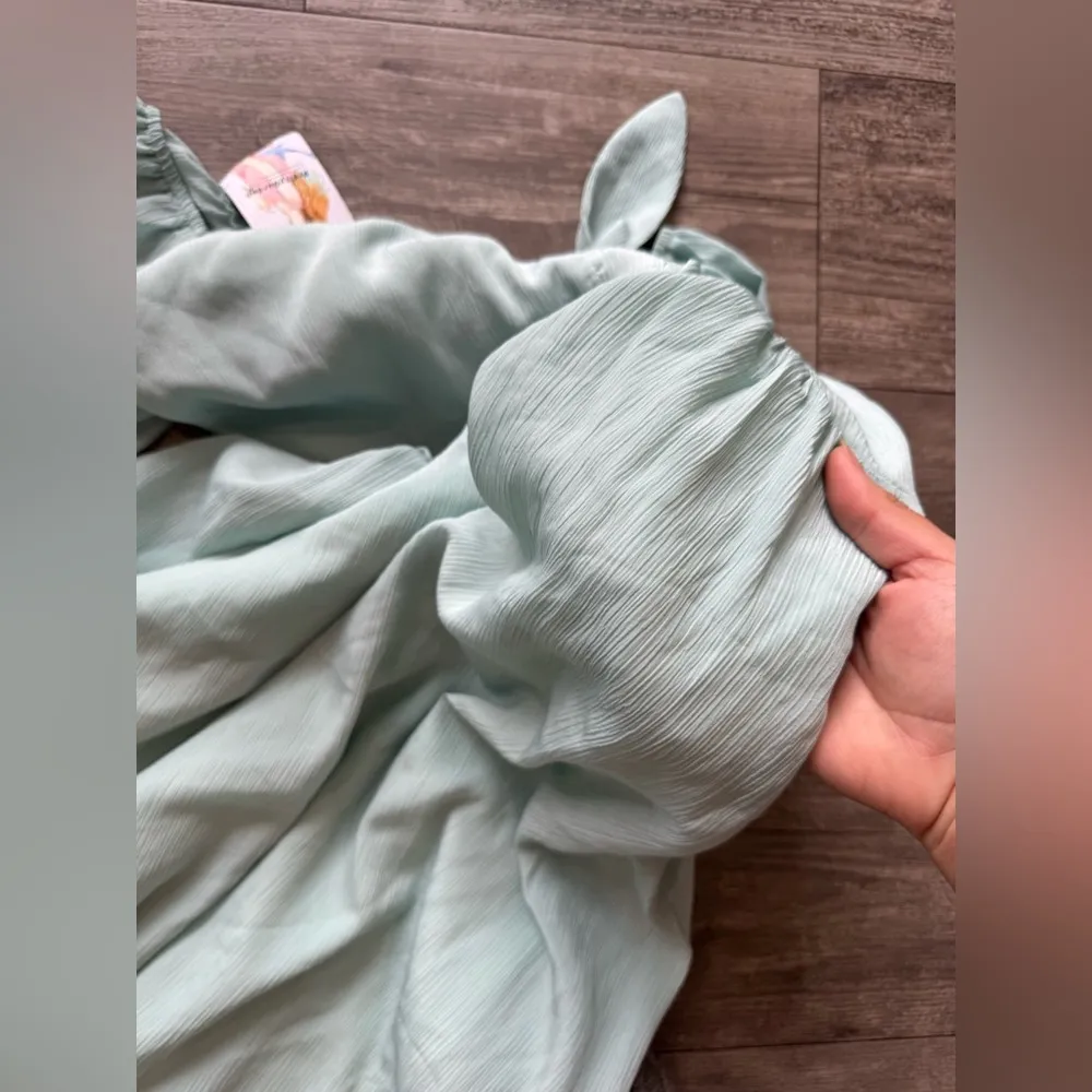 PRETTY GARDEN summer sleeve bow tie ruffle dress 🍒 - Image 15