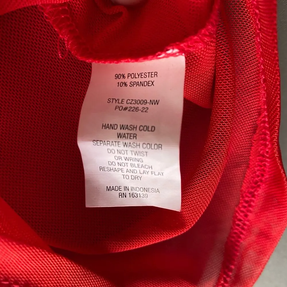 Shiela Rose sz S‎ sheer red open cover up kimono jacket NWT - Image 7