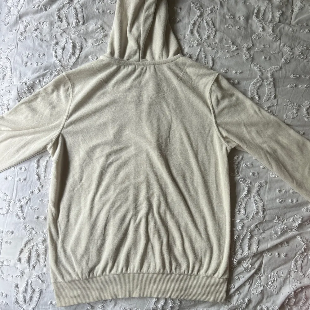 NEVER WORN  Women’s XS Terry White/ Cream Hooded Jacket - Image 6