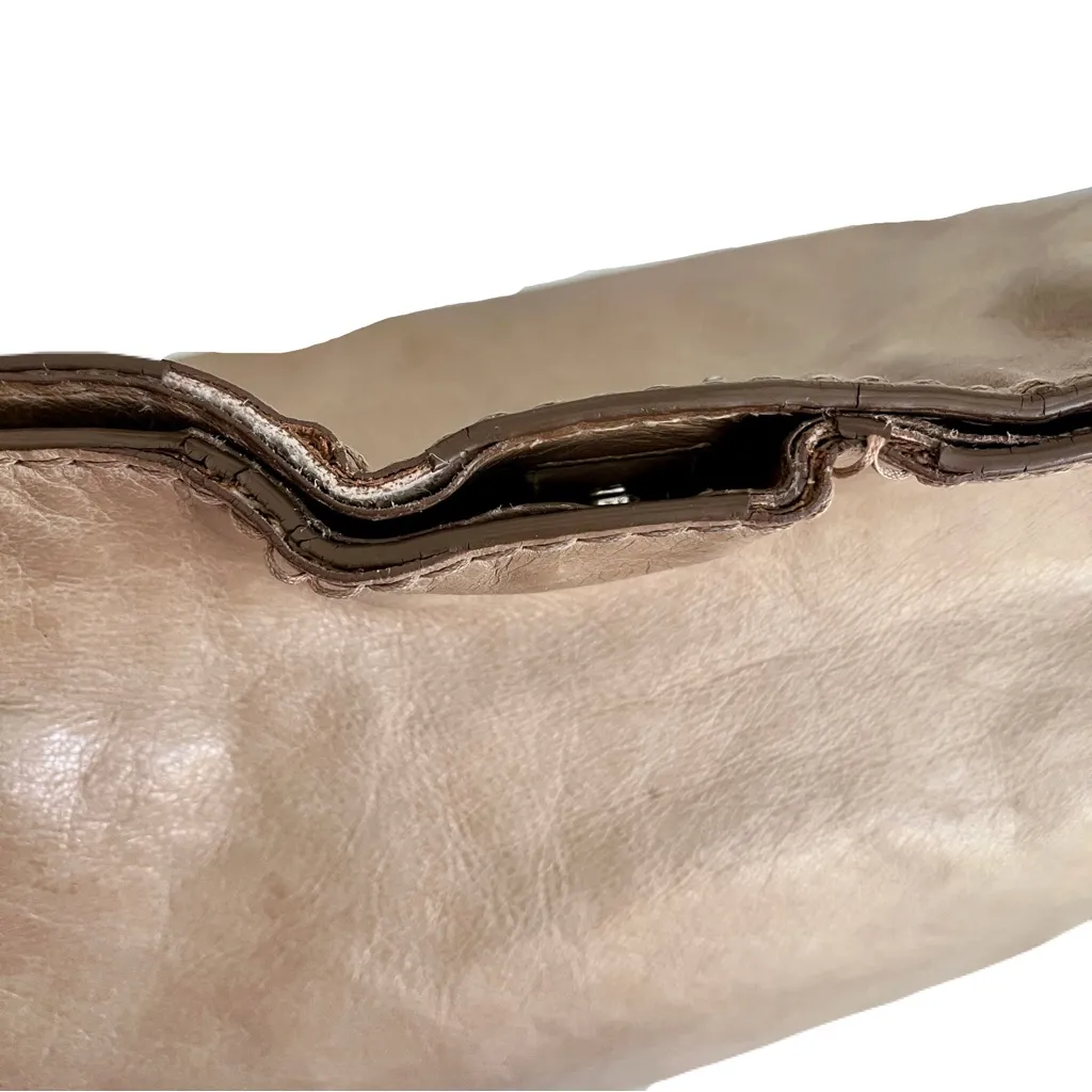 Vintage Prada Tan ‘Vitello Shine’ Leather Large Shoulder Bag - Image 13
