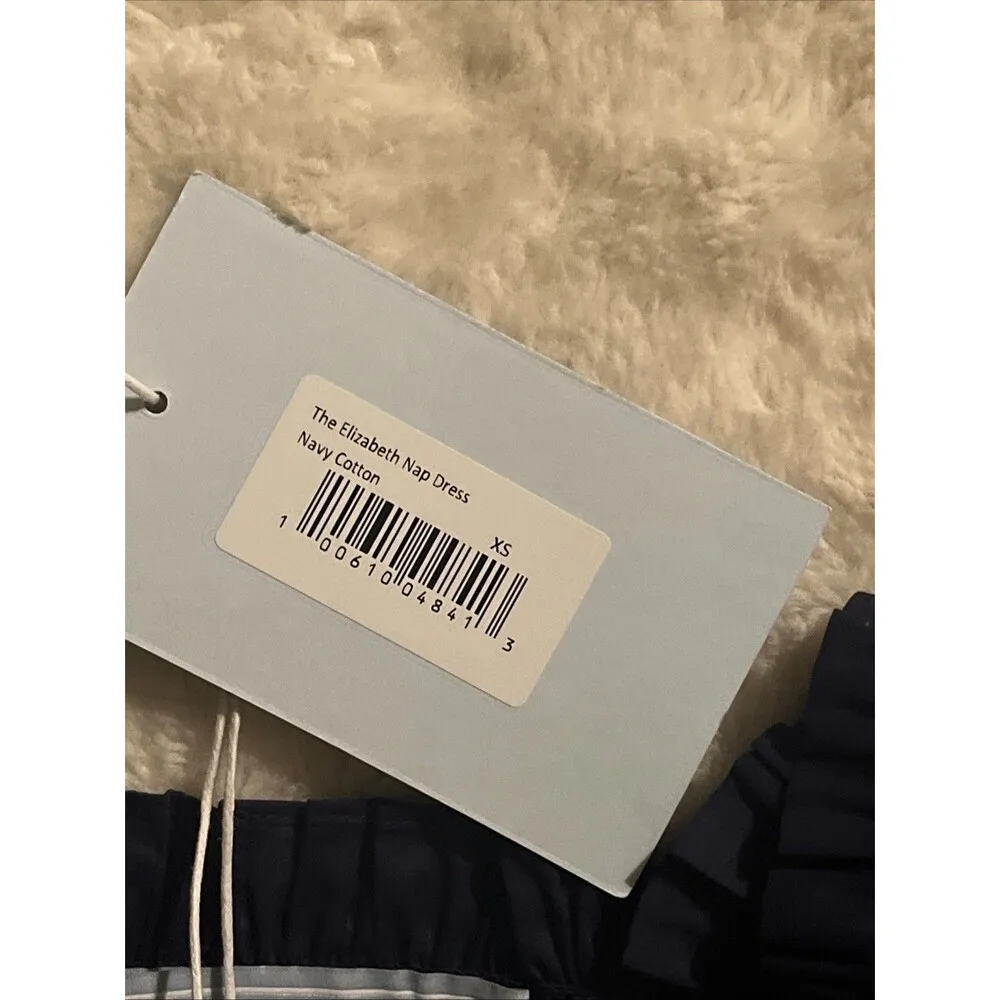 NEW Hill House Home Elizabeth Nap Blue Cotton Tiered Smocked Midi Dress XS NWT - Image 4