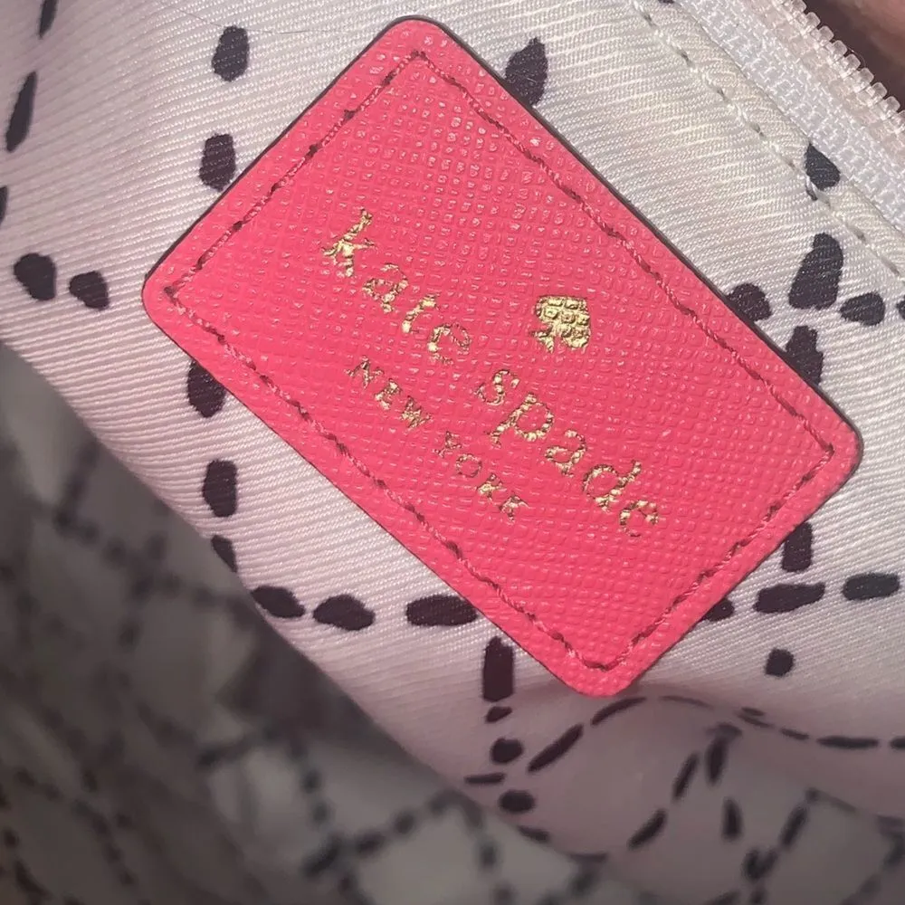 Kate Spade NY Newbury Lane Jules Pink Leather Large Tote - Image 4