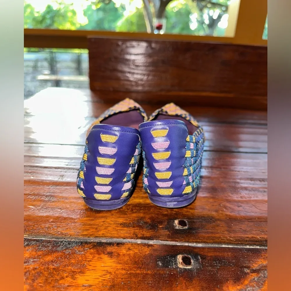 ECU EASY SPIRIT e360 ESGIBBY WOMEN 9.5 BALLET FLATS PURPLE MULTICOLOR - Image 6