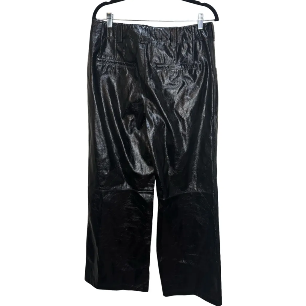 Free People Star-Crossed Lovers Vegan Straight-Leg Pants Size 12 - Image 5