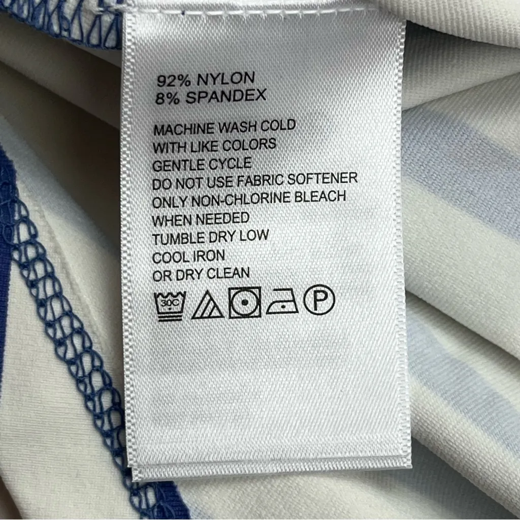 Tommy Bahama Islandzone Blue White Quarter Zip Pullover XS NEW‎ *SURFACE FLAW - Image 5