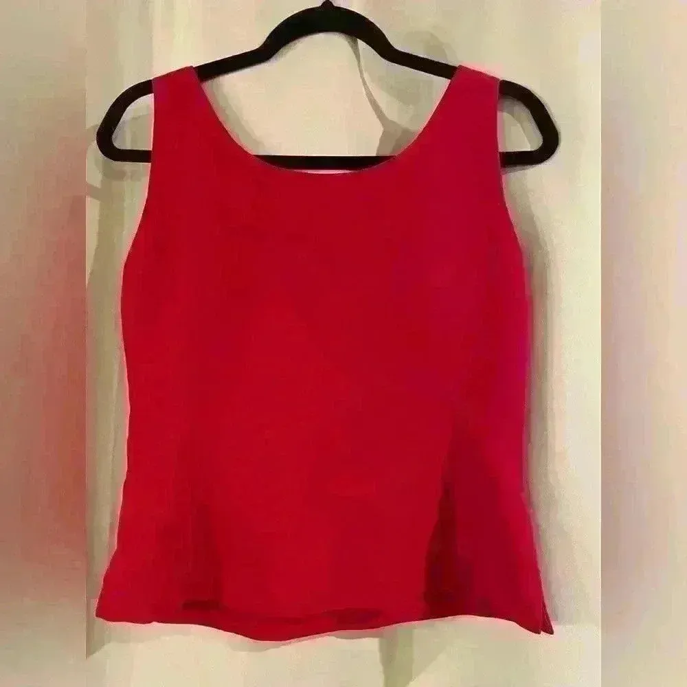 Women’s Red Kasper Blouse - Image 3