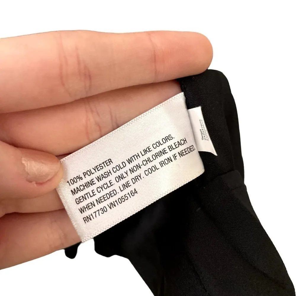 Merona black classic ruched pleated sleeveless sundress summer dress delicate - Image 6