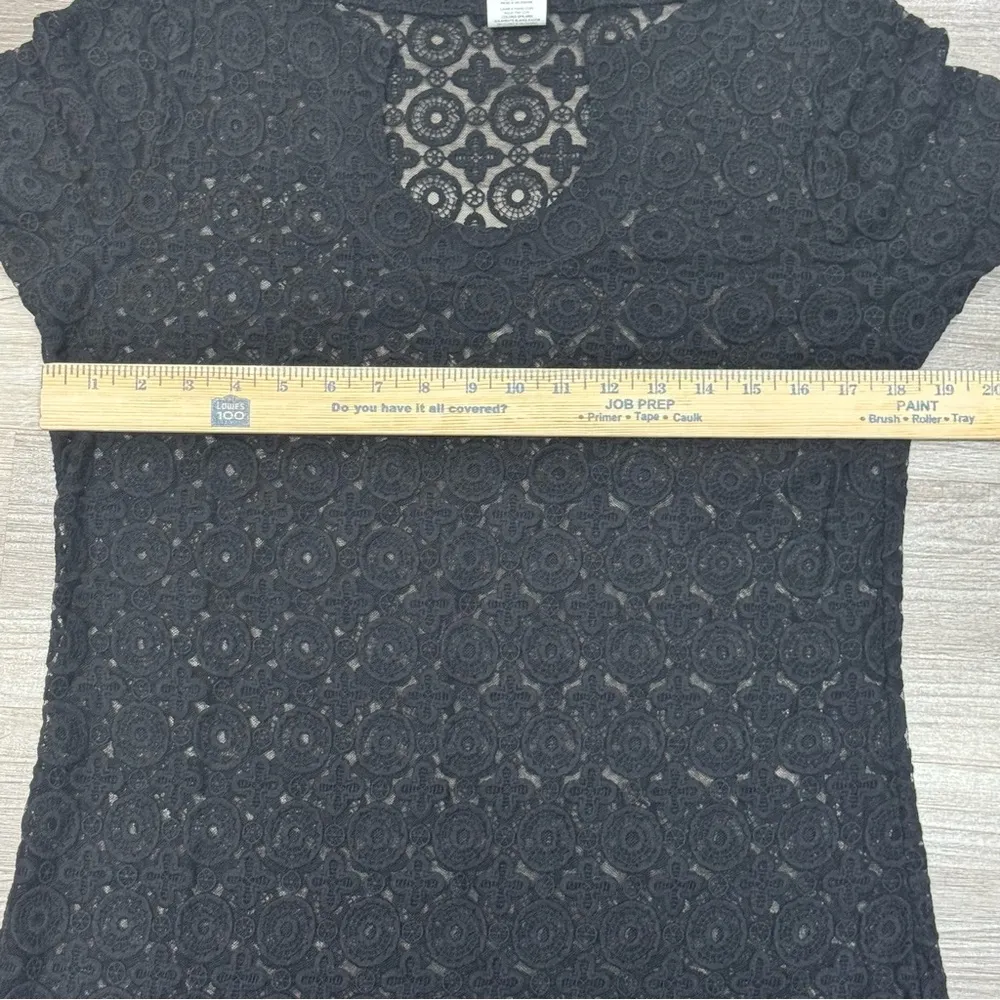 Laundry By Shelli Segal Black Lace Cover-Up – Size Large - Image 9