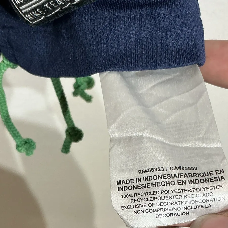 Nike Navy Dry Fit Side Cinch Top Sz S - Image 6