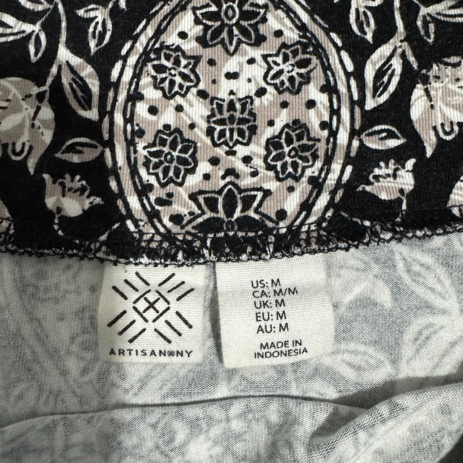 Artisan NY Black Paisley Print Maxi Skirt Boho Flowy Bohemian Vacation Resort M - Image 11