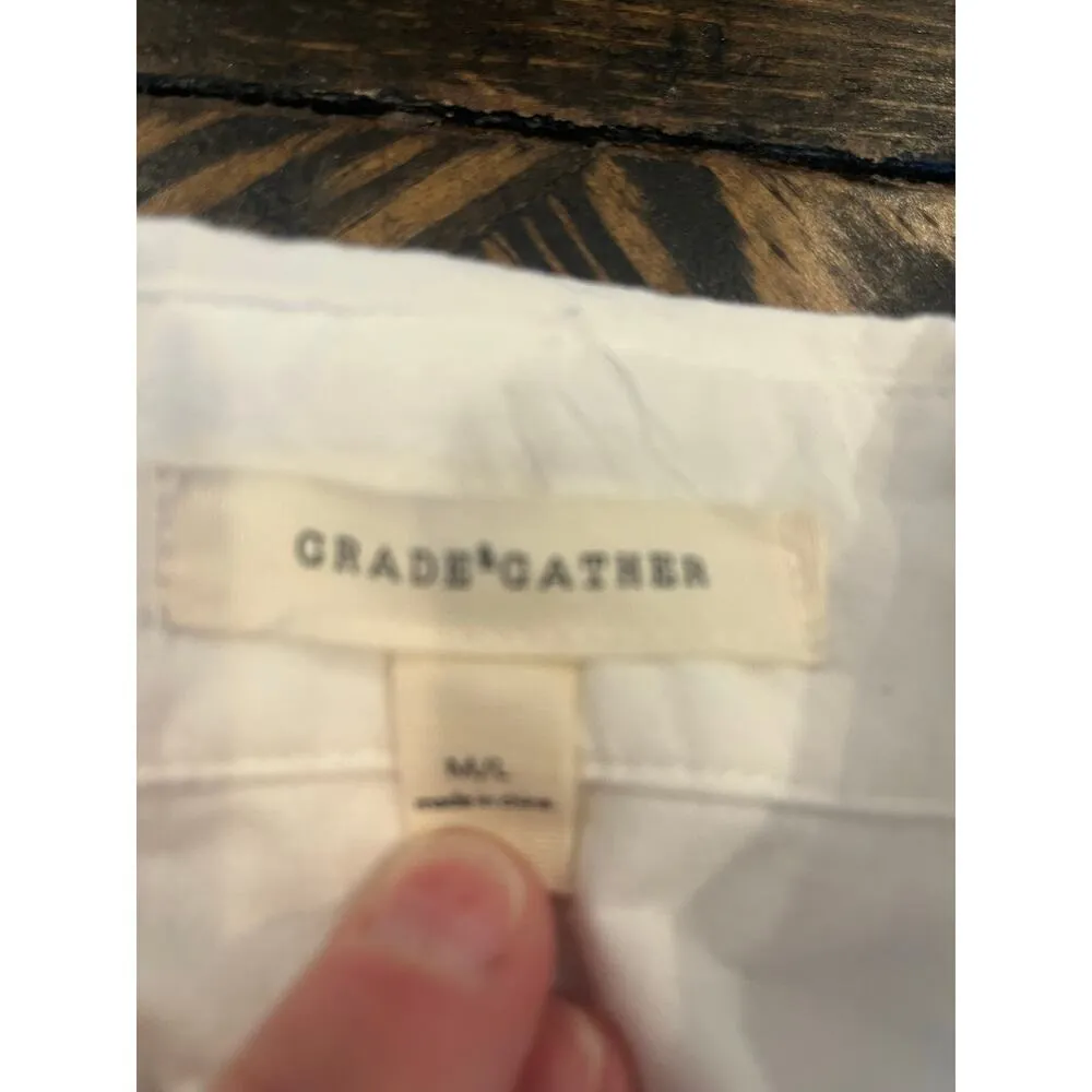 Oversized Sheer White Button Down Women Medium/Large Beachy Trip Resort Coverup - Image 2