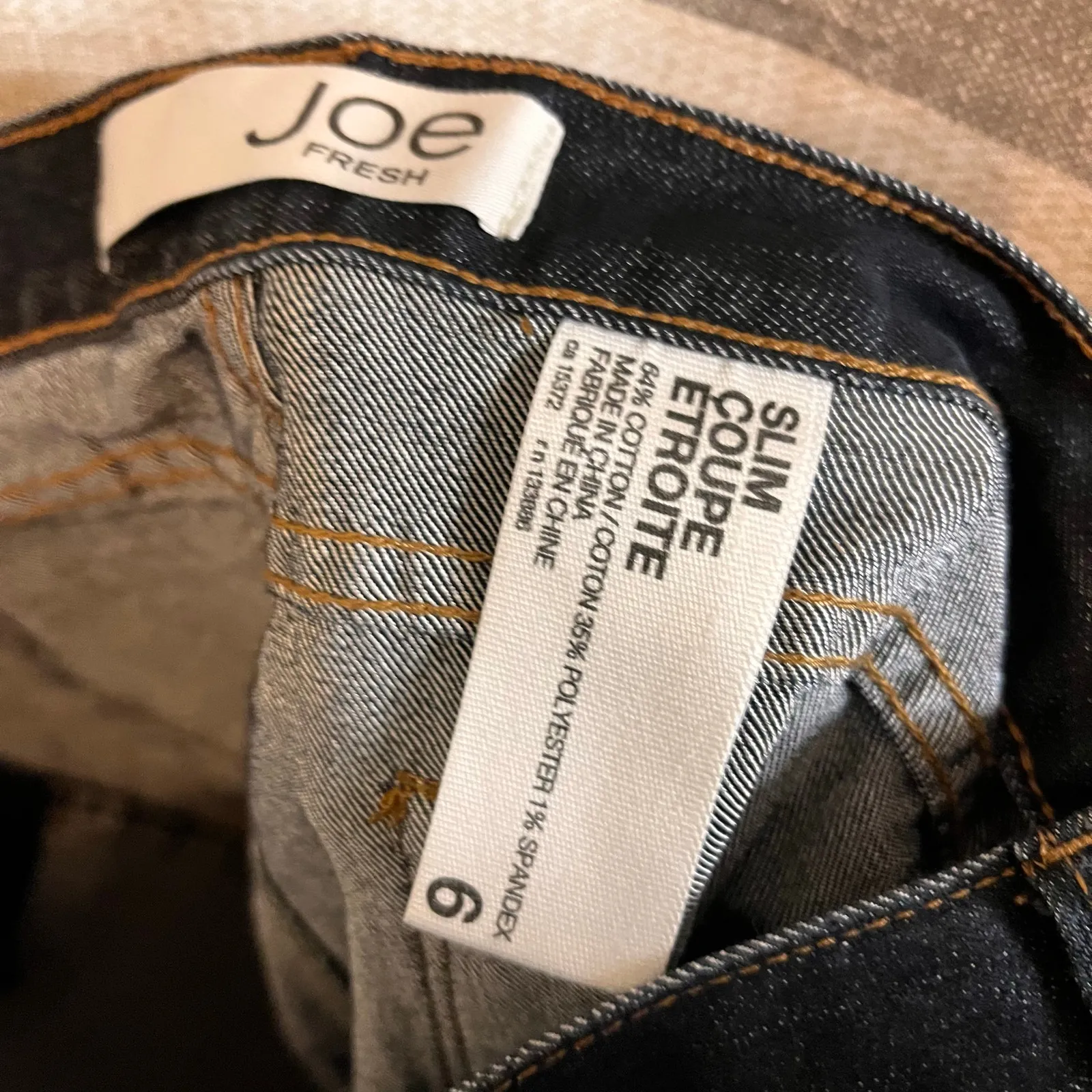 Joe Fresh Darkwash Slim Jeans Size‎ 6 - Image 6