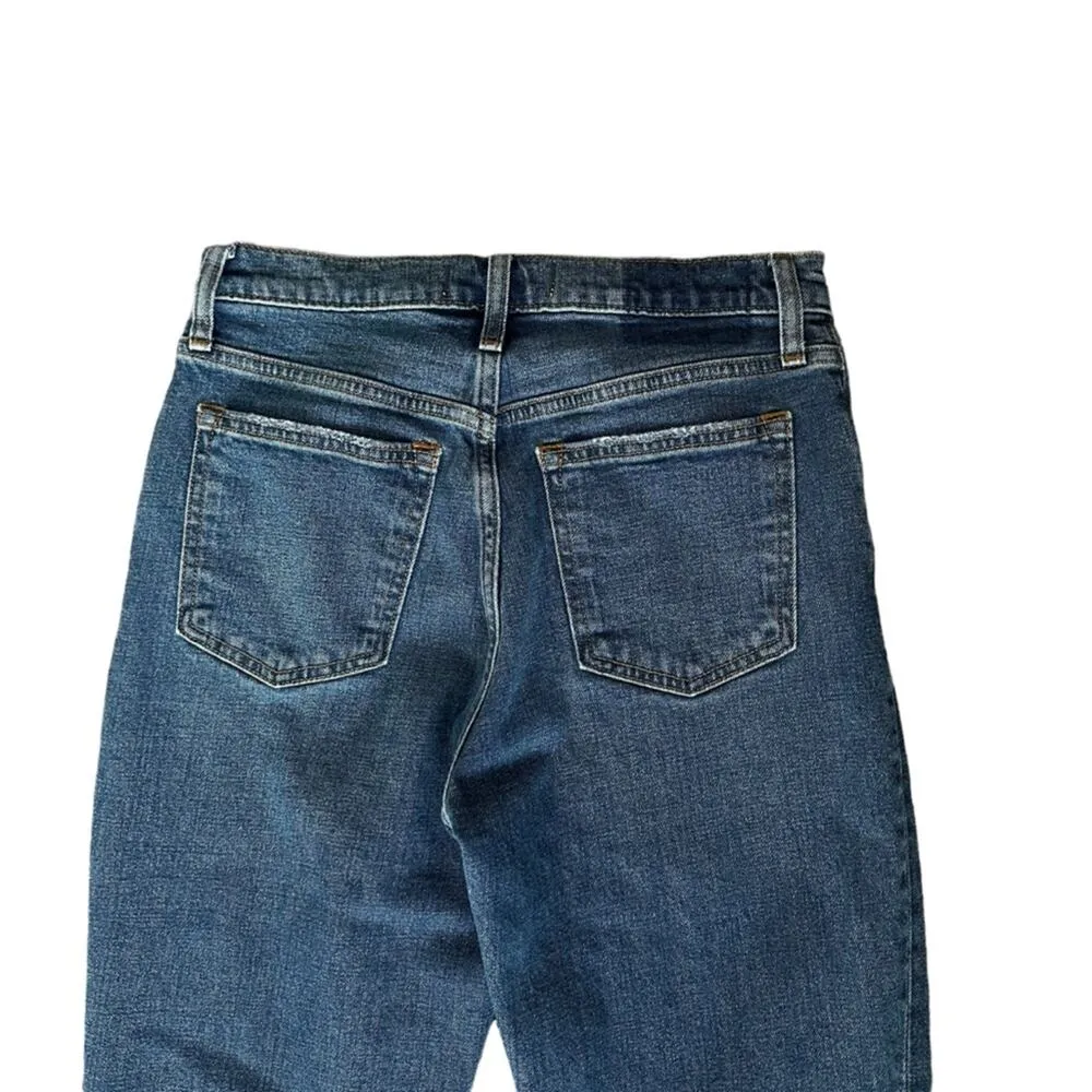 Abercrombie & Fitch The Mom High‎ Rise Jeans Distressed Straight 26 Extra Short - Image 6