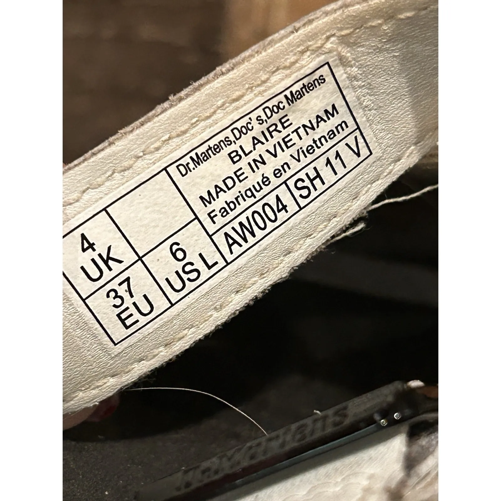 Dr. Martens Doc Blaire Sandals Womens Size 6 White Leather Strappy Gladiator - Image 9