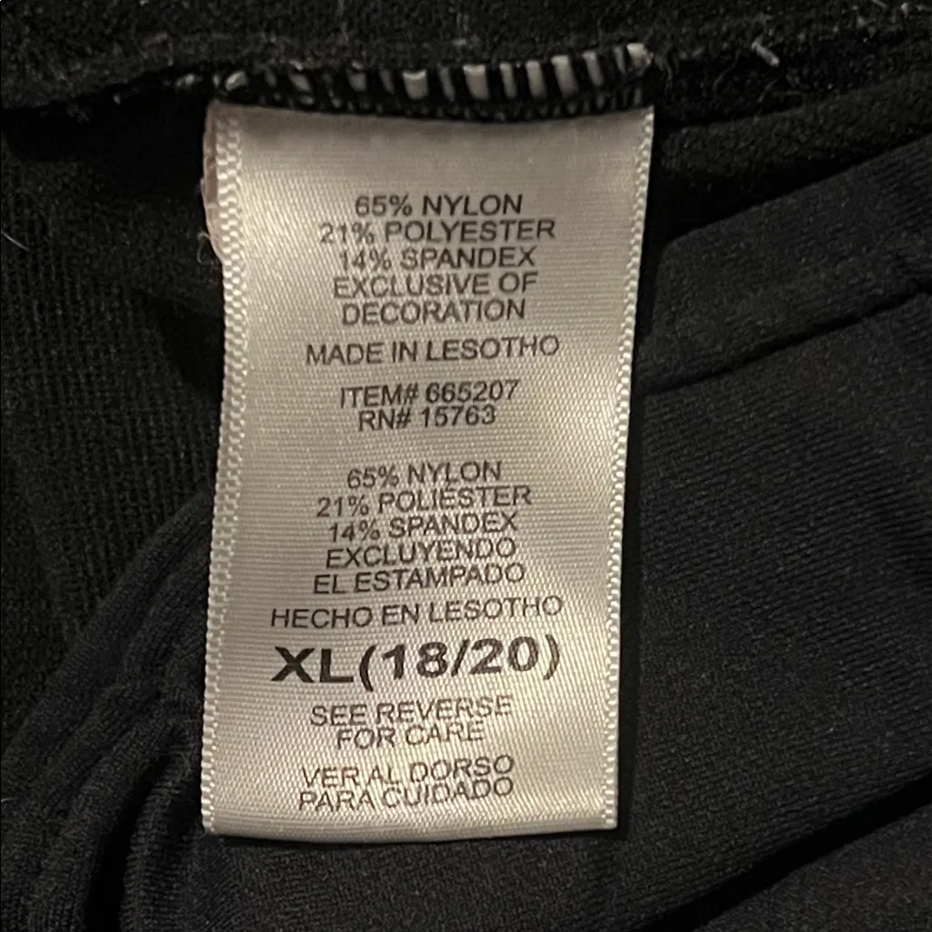 Champion Black Crew Neck Cold Weather Long Sleeve Workout Top - Image 3