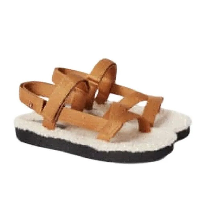 Everlane ReNew Teddy Sport Faux Sherpa Sandals 8 Outdoor Gorpcore Yuppie NIB - Image 2