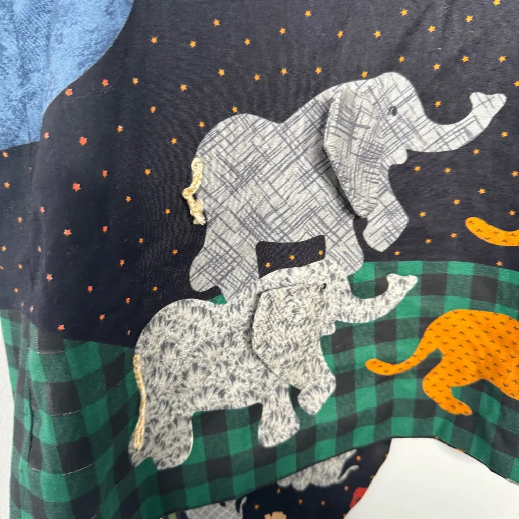 Vintage Noah’s Ark vest Black Size undefined - Image 7