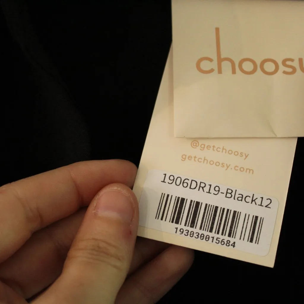 Choosy St. Crosby Black Sleeveless Plunging Neckline Shirt Dress Size 12 - Image 6