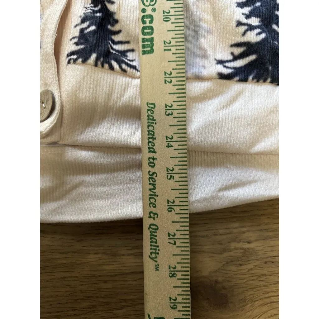 Folklore Women Long Sleeve Cardigan Sweater Size 2XL Forest Button Down Front - Image 4