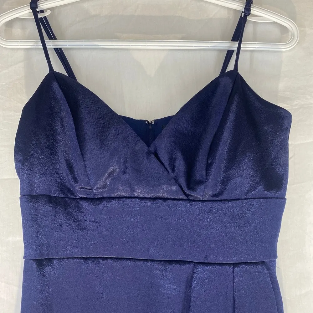 Teeze Me Navy Blue long formal Strappy dress juniors sz 5/6 - Image 3