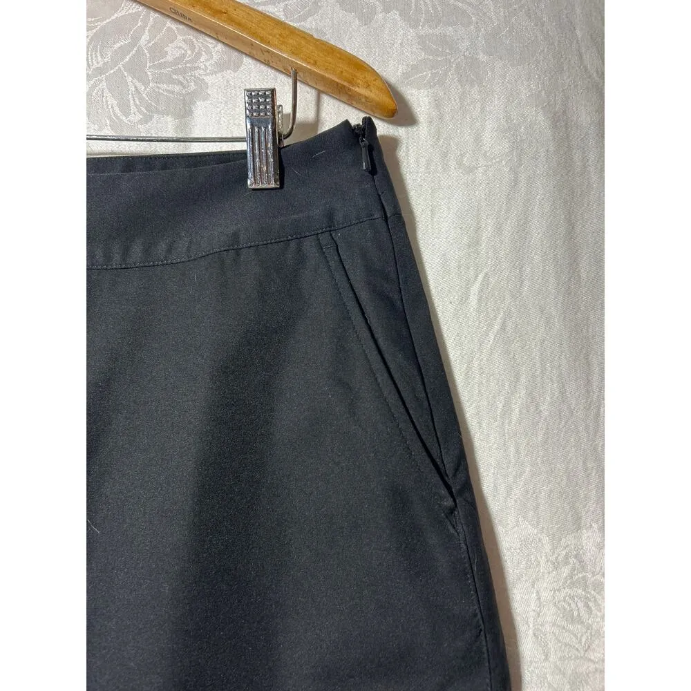 Adidas Skort 12 Black Climacool Pockets Side Zip Shorts Skirt Tennis Pickleball - Image 2