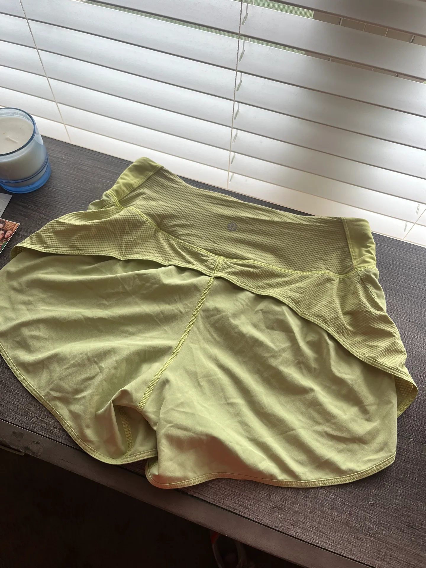 Lululemon Yellow-Green  shorts - Image 3