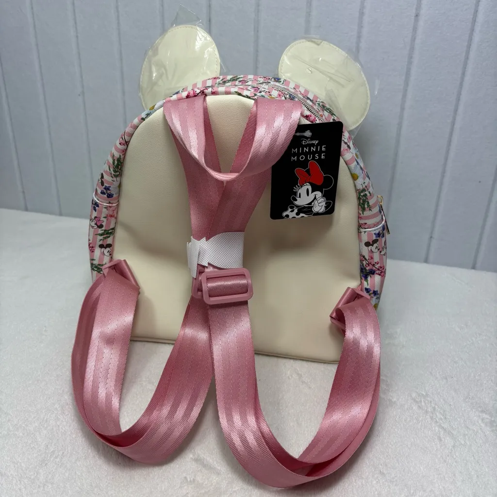 Disney's‎ Minnie Mouse Floral Stripe Mini Backpack - Image 5