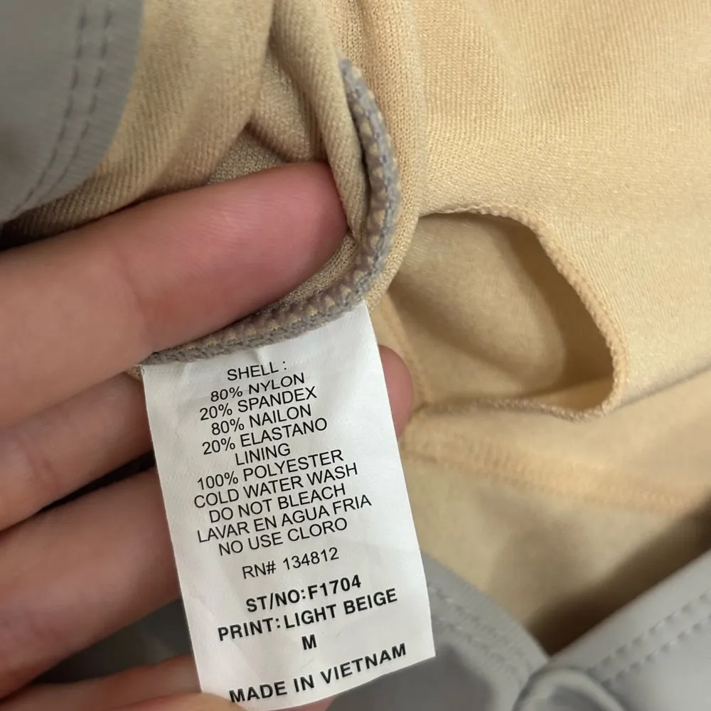 Marina West Athens One Piece Ruffle Swimsuit in Light Beige Gray - Image 5