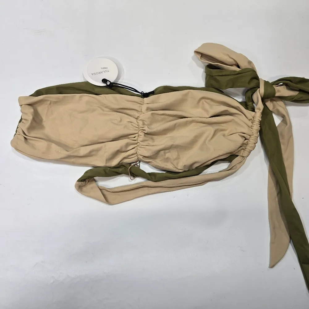 Tularosa Audra Top in Nude & Olive - Image 9