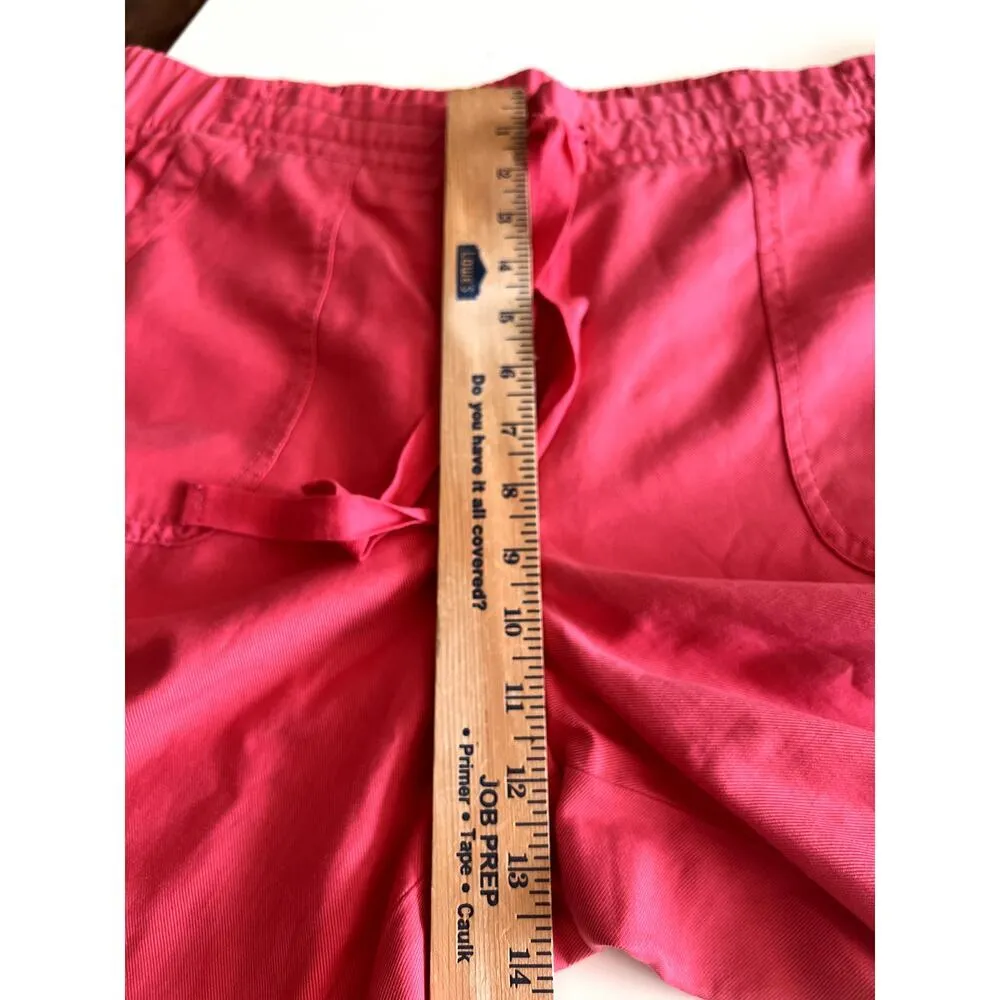 Talbots women's size 16P pink pants pull-on cropped roll tab hem - Image 5