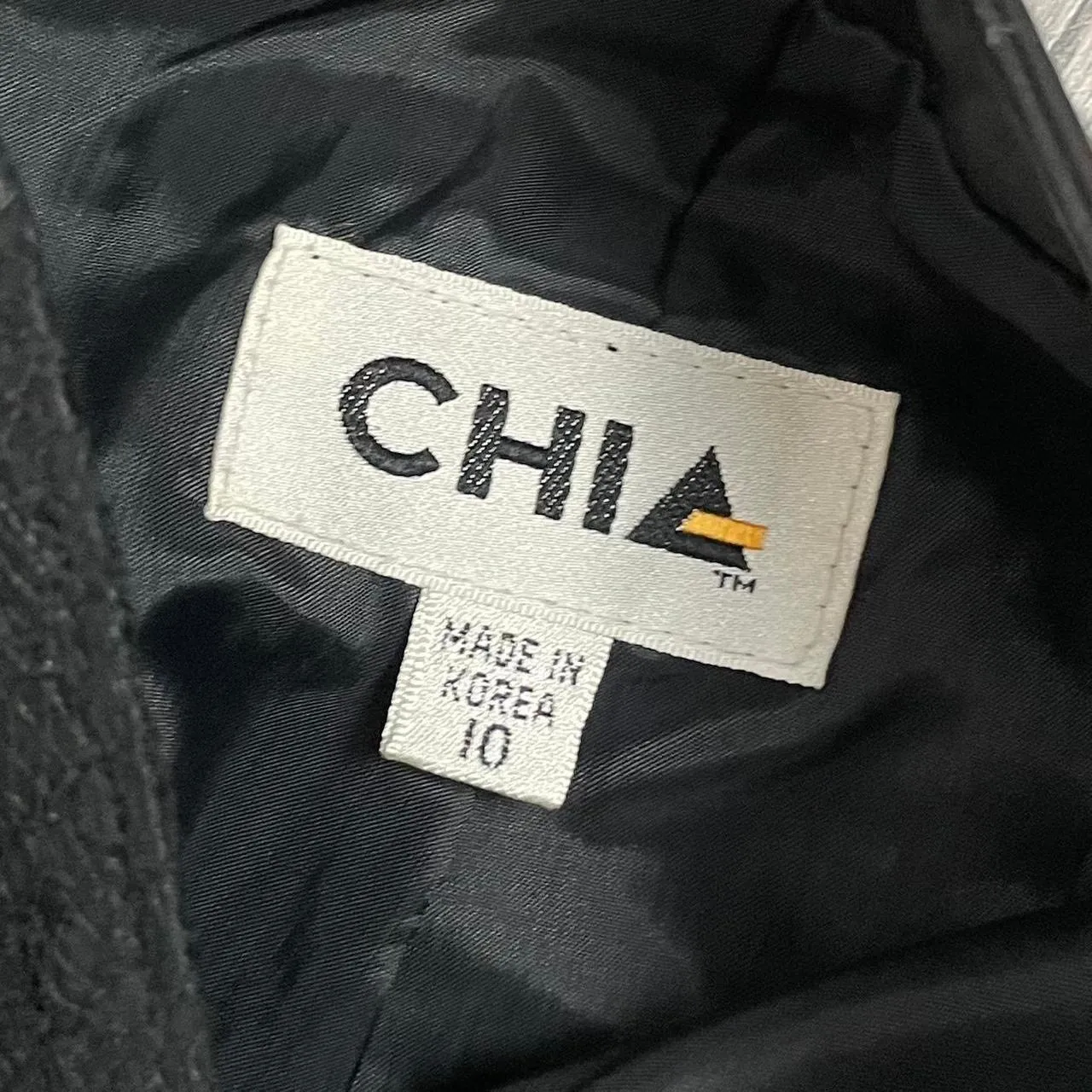 Vintage 80s Leather Lace Pencil Skirt High Waisted Black CHIA Size 10 - Image 5