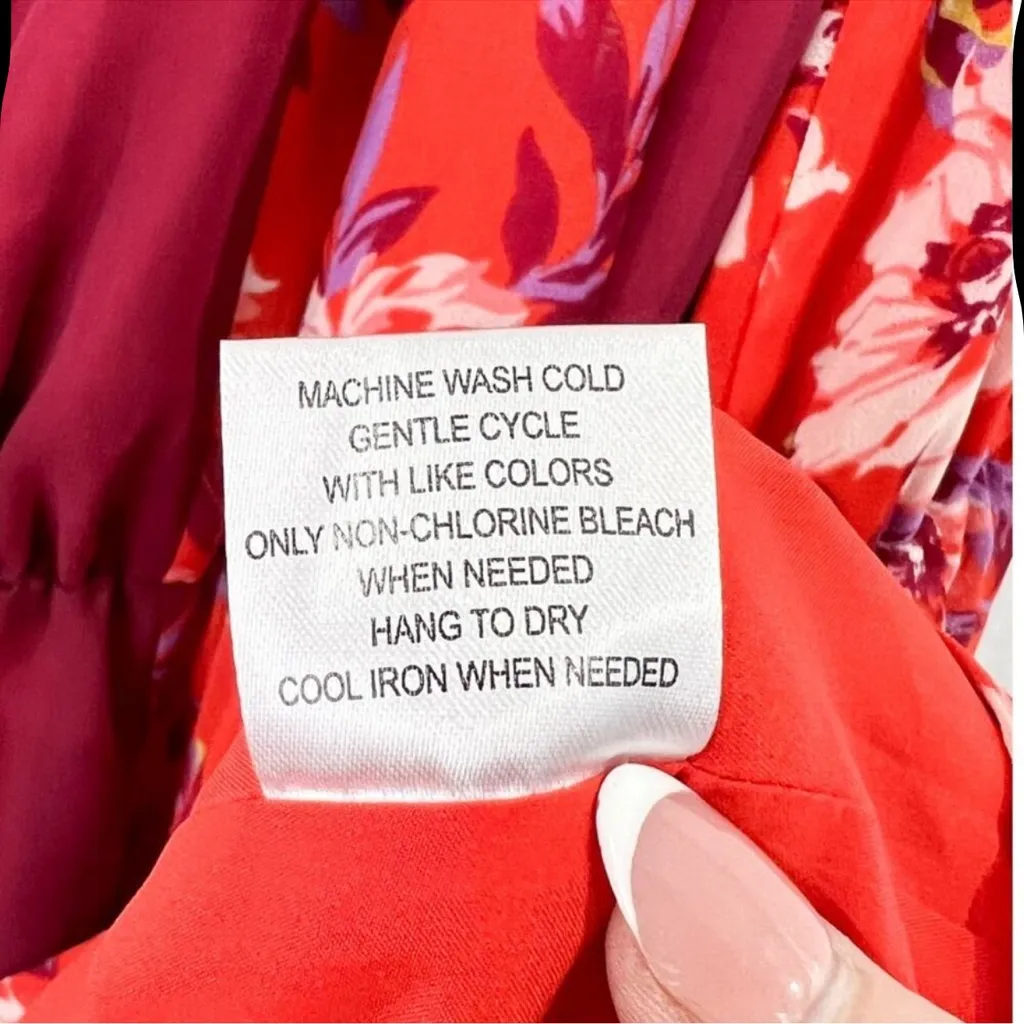 ModCloth Illuminated Elegance Floral Halter Maxi Dress - Red, Large - Image 4