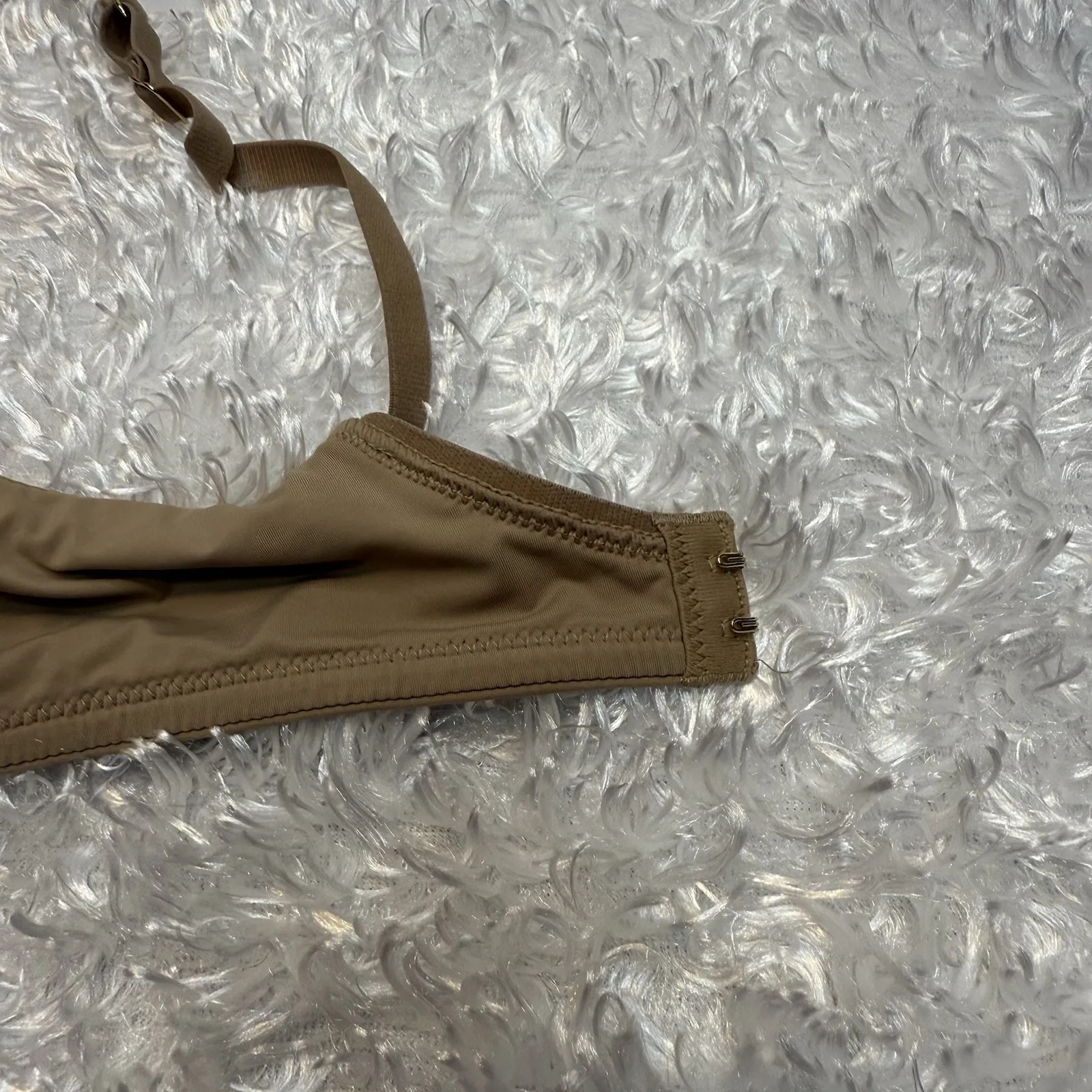 Third Love Tan 24/7 Classic Contour Plunge Underwire Back Closure Padded Bra 34C - Image 6