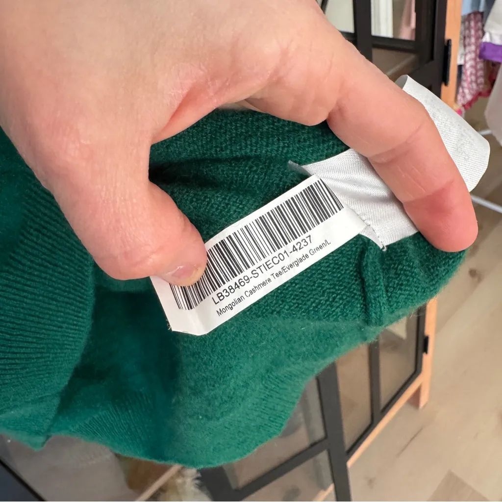 Quince Mongolian Cashmere sweater short sleeve top tee everglade forest crewneck - Image 10