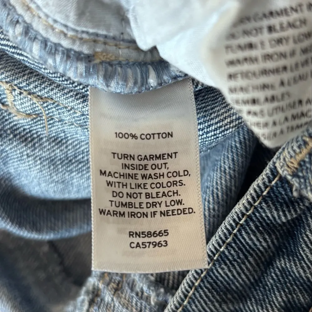 Women’s Nordstrom BP quilt high rise patchwork straight leg jeans size 25 - Image 12