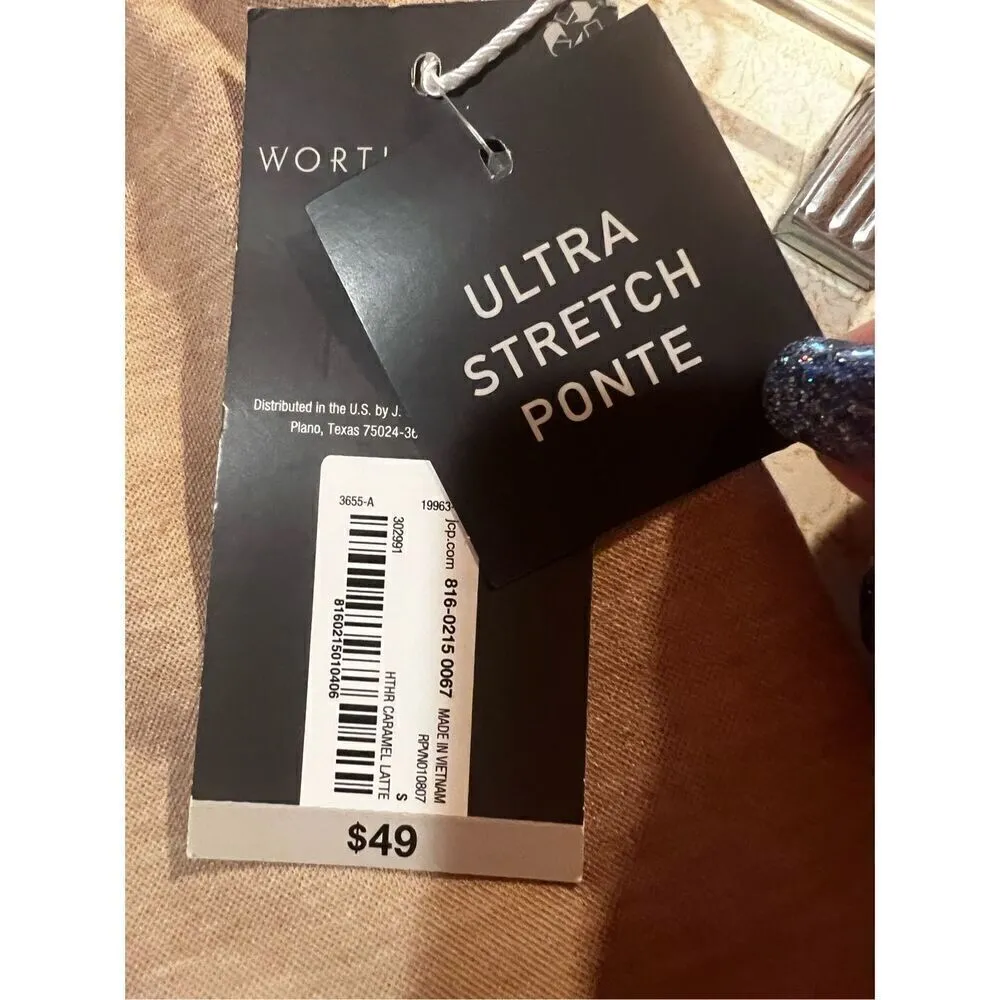 Worthington Womans Jogger Pull on Pants Oatmeal Sz S NWT - Image 5