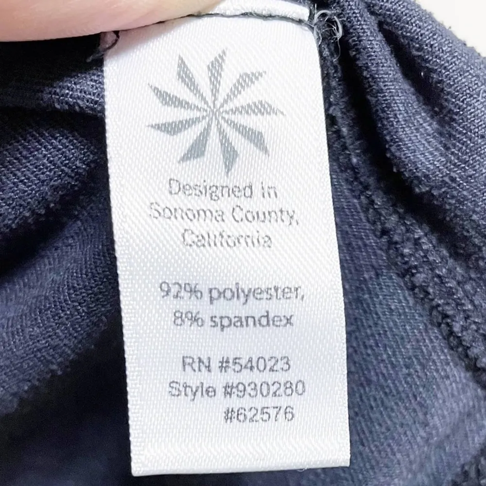 Athleta Blue Black Stretchy Half Zip Pullover Running Shirt - Image 5