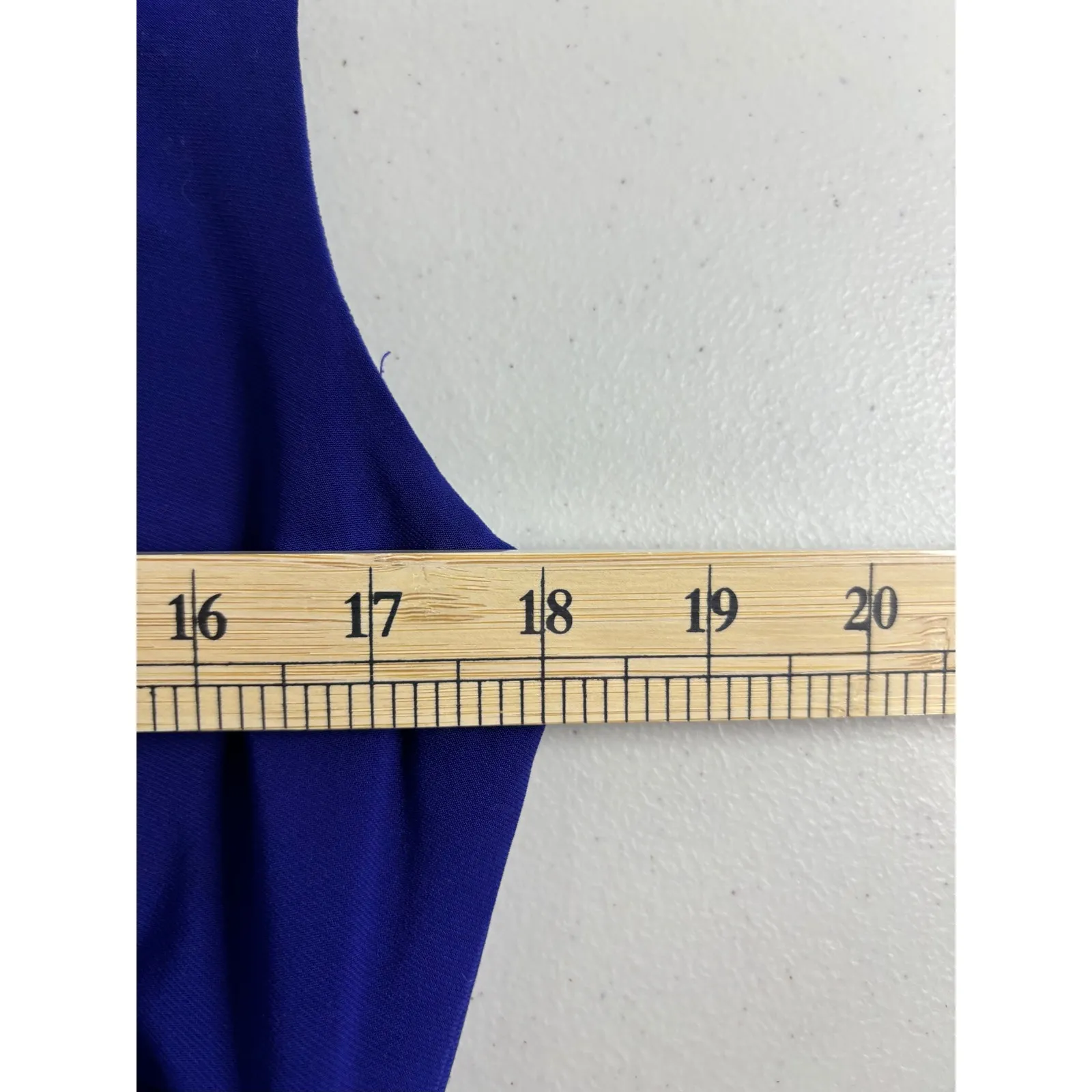 LAUREN Ralph Lauren CANNES BLUE Ruched Side Sleeveless Dress 14 Bodycon Cocktail - Image 5