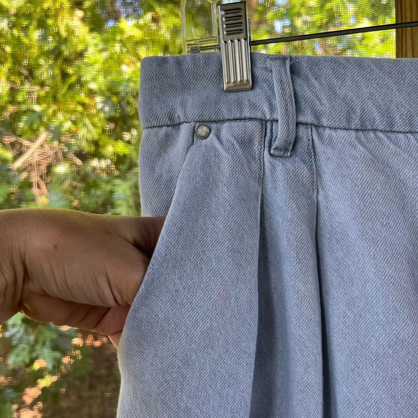 Paige Women's Pleated Bella Trouser Jeans Beaumont Wash Size 32 - Image 9