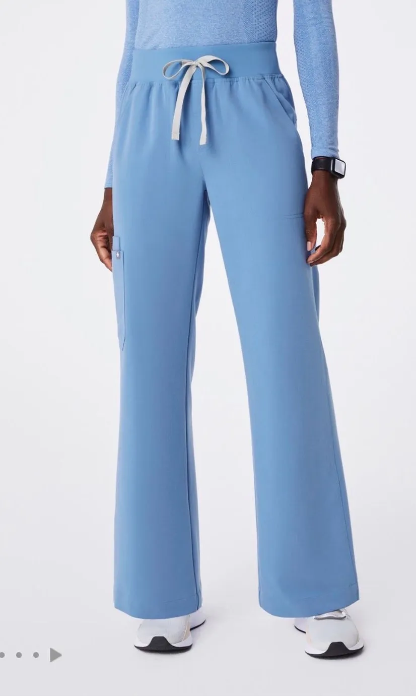 XS Isabella Wide Leg Scrub Pants - Figs Blue - $25 - From Brieana