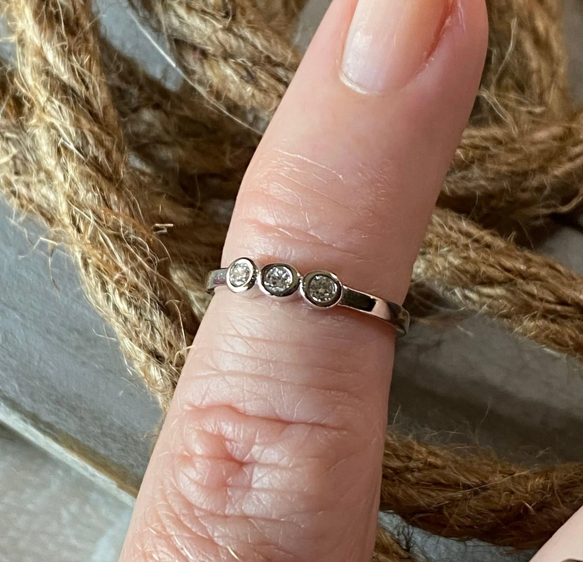 Sterling Silver CZ Toe Ring - Image 5