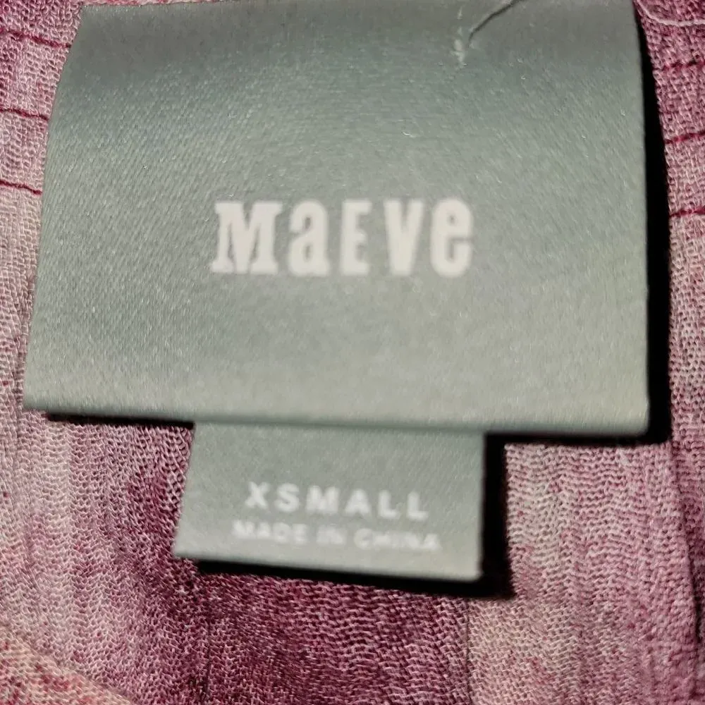 Maeve‎ Anthropologie Womens Cavalon Peplum Plaid Pink White Shirt Blouse XS - Image 3