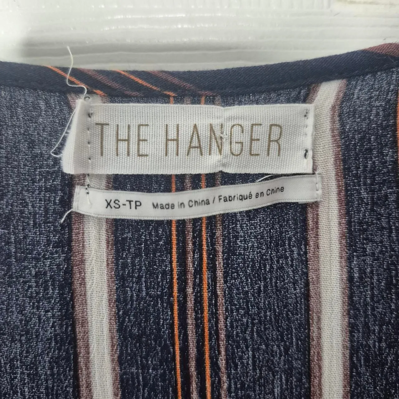 Urban Outfitters The Hanger Navy Striped Scoop Neck Romper Nautical Size XS - Image 4